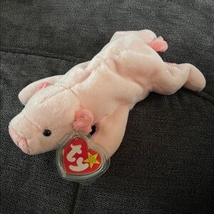 Squealer Soft Pink Pig beanie baby Plush Toy NWT collectible